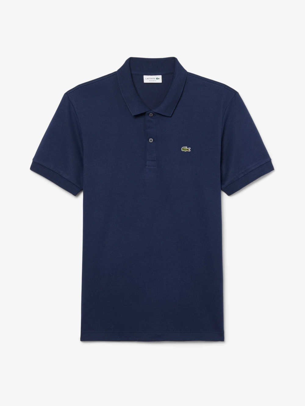 Nwt Lacoste Men's Regular fit Pima Cotto Polo In Navywith Green Crocodile Logo